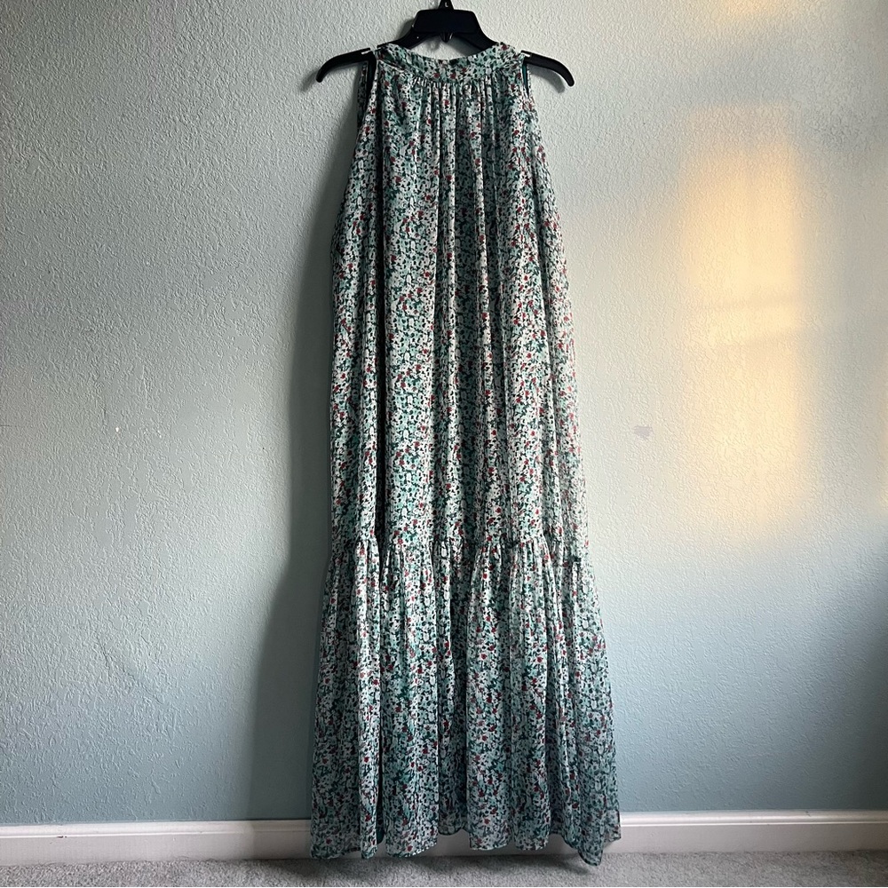 TEXTILE Elizabeth and James Mint Green Floral Maxi Dress - Picture 5 of 9